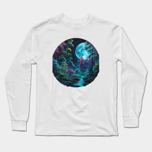 Moonlit Neon Jungle (625) Long Sleeve T-Shirt